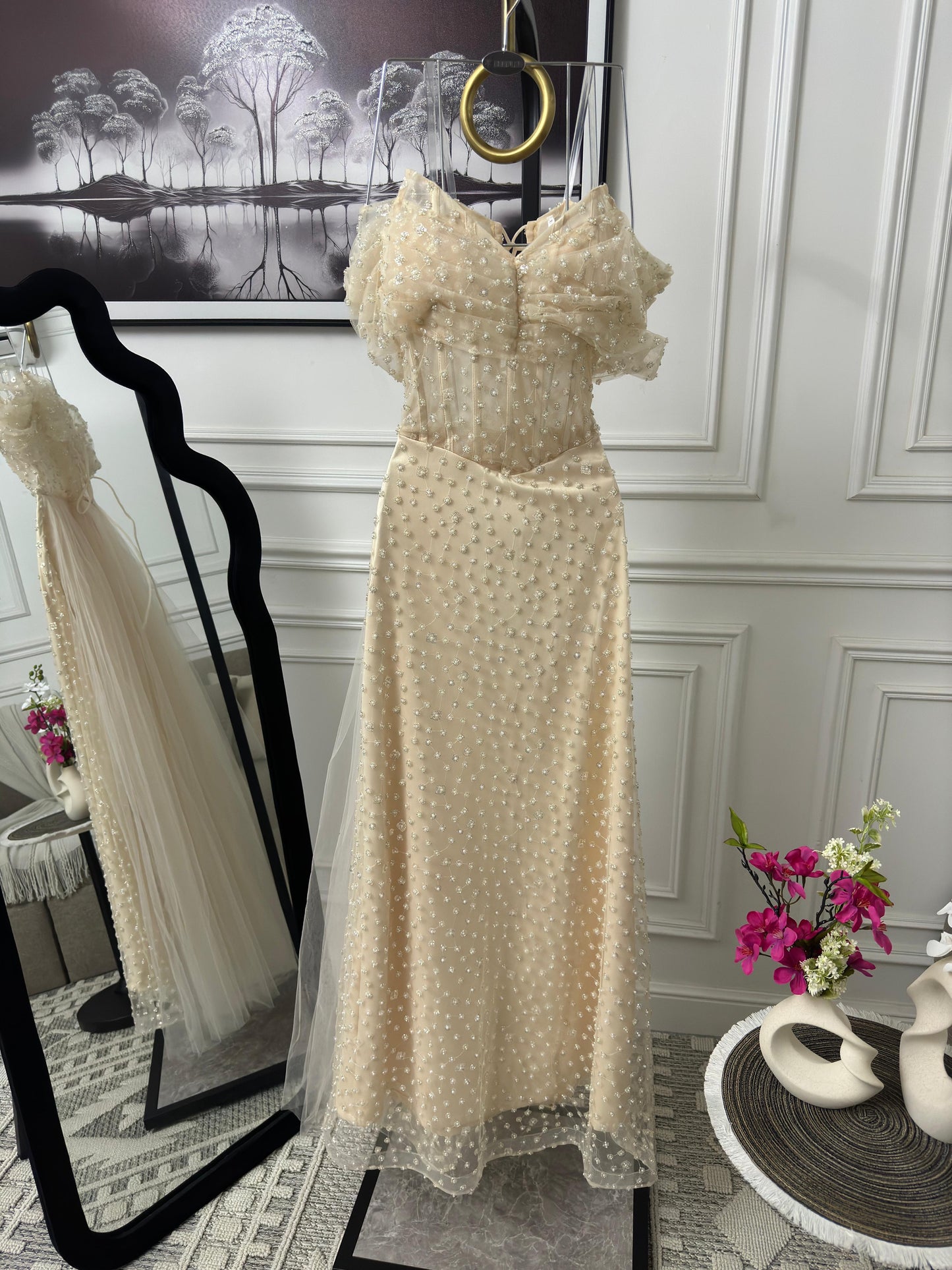 Beige Cloves dress