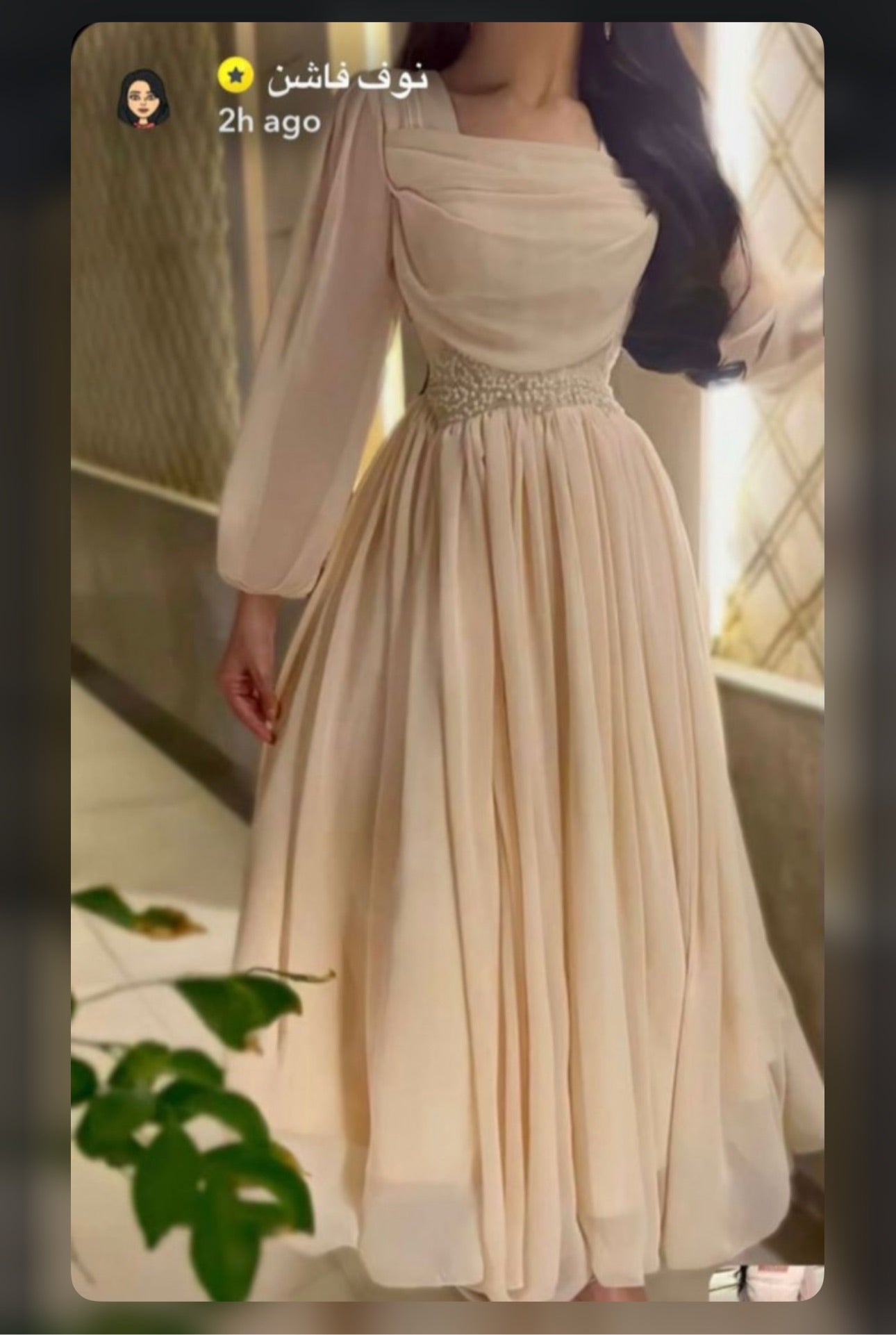 فستان سهره شيفون. Chiffon evening dress